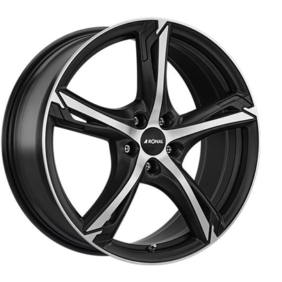 RONAL R62 JET BLACK MATT FRONT CUT