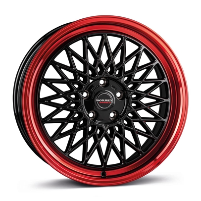BORBET B BLACK RIM RED