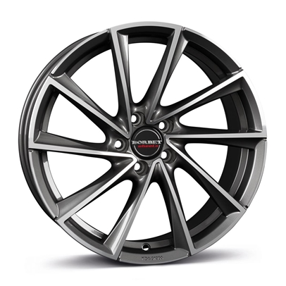 BORBET VTX GRAPHITE POLISHED